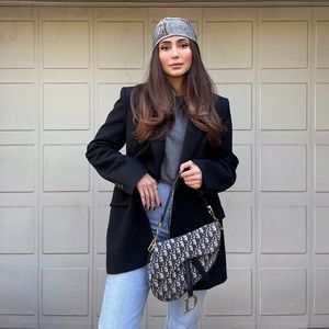 Zara Black oversized Boyfriend Blazer